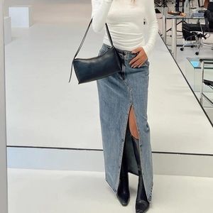 Lioness Maxi Denim Skirt